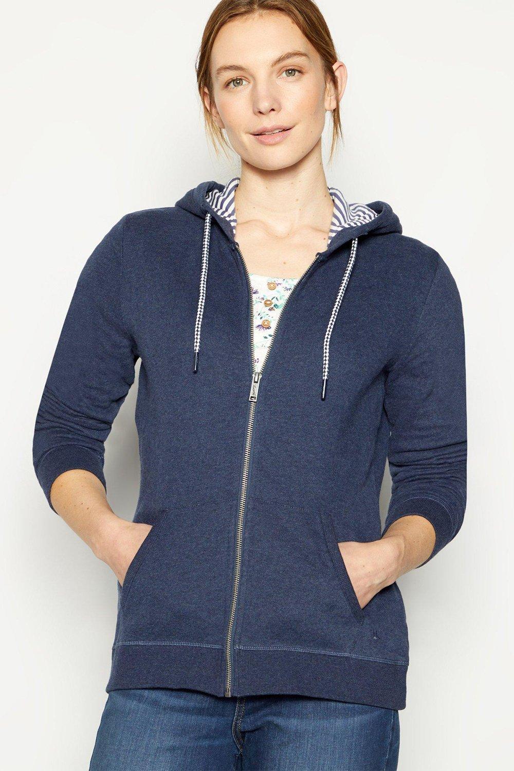 Hooded Zip Through Sweat Top